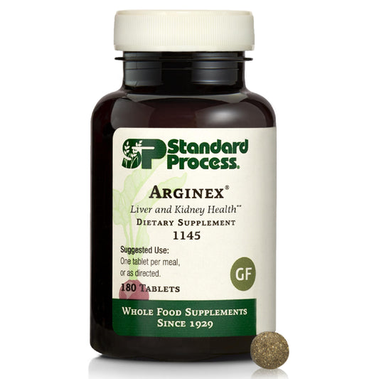 Arginex bottle label showing product name