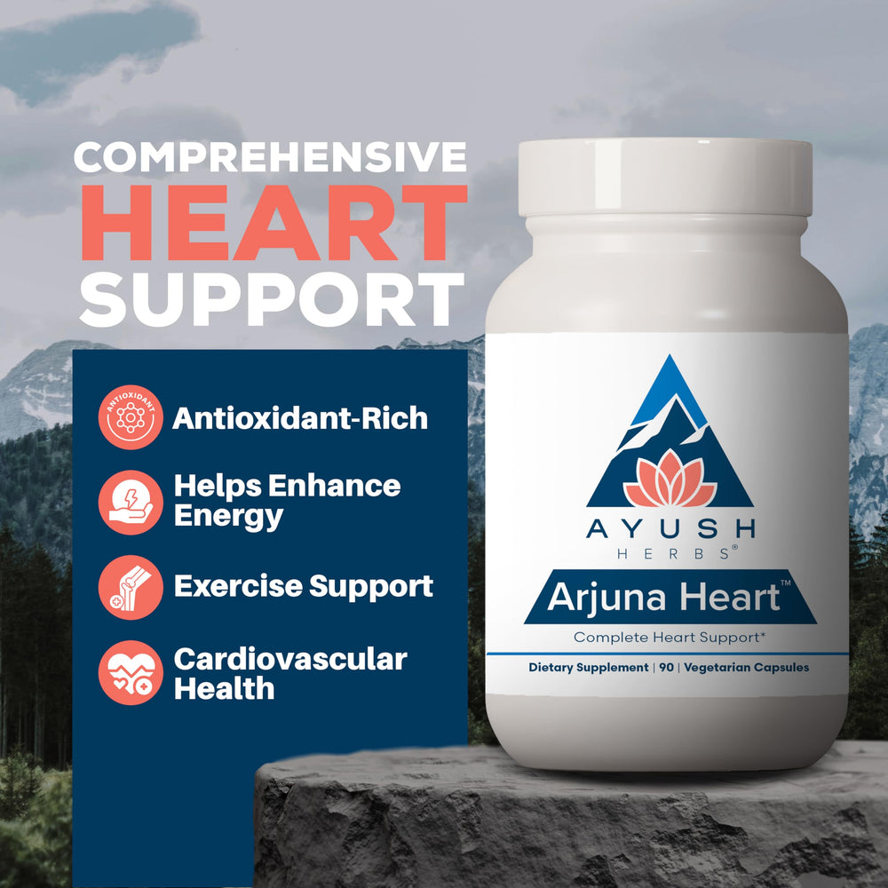 Close-up of Arjuna Heart vegetarian capsules