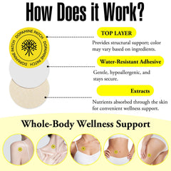 Instructions for applying a dopamine patch to skin