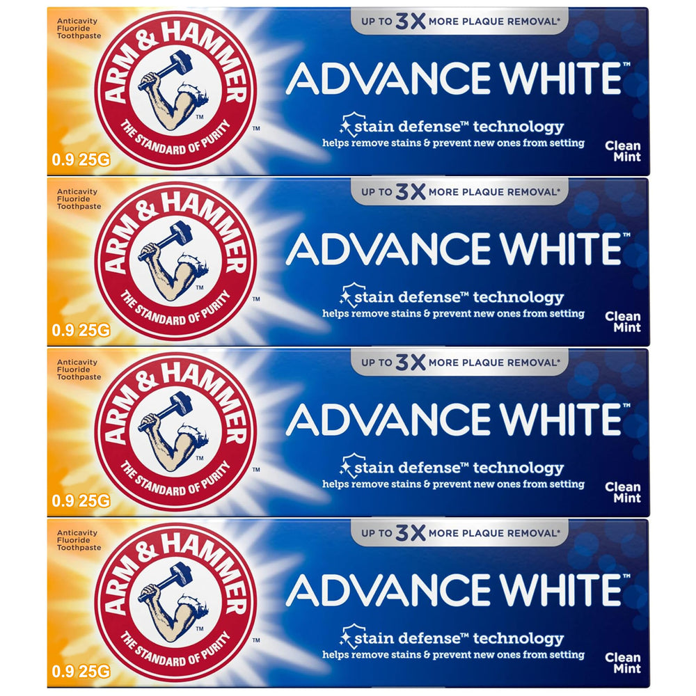Arm and Hammer Advance Whitening Toothpaste travel size 0.9 oz 4-pack