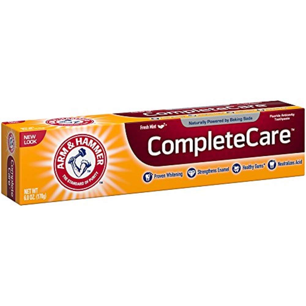 Tube of ARM & HAMMER Complete Care toothpaste, Fresh Mint flavor, 6 oz – image 2