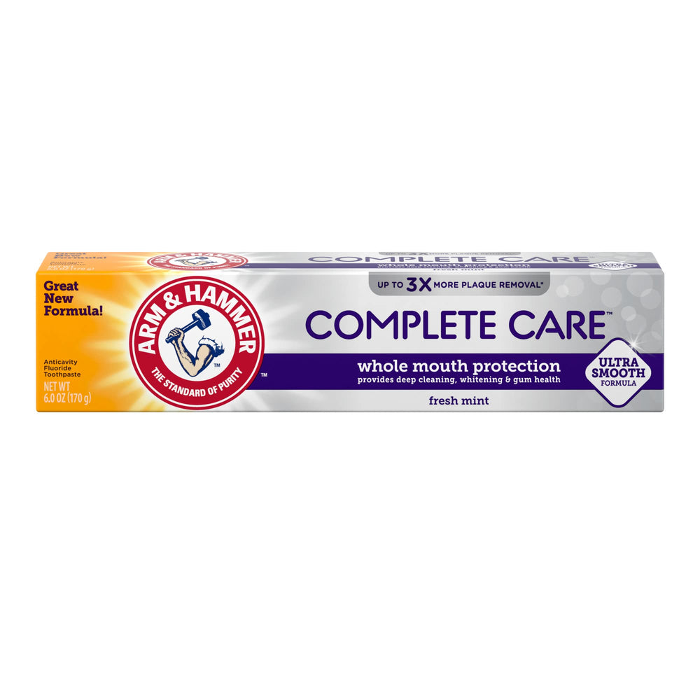 Six tubes of Arm & Hammer Complete Care Toothpaste 6 oz each