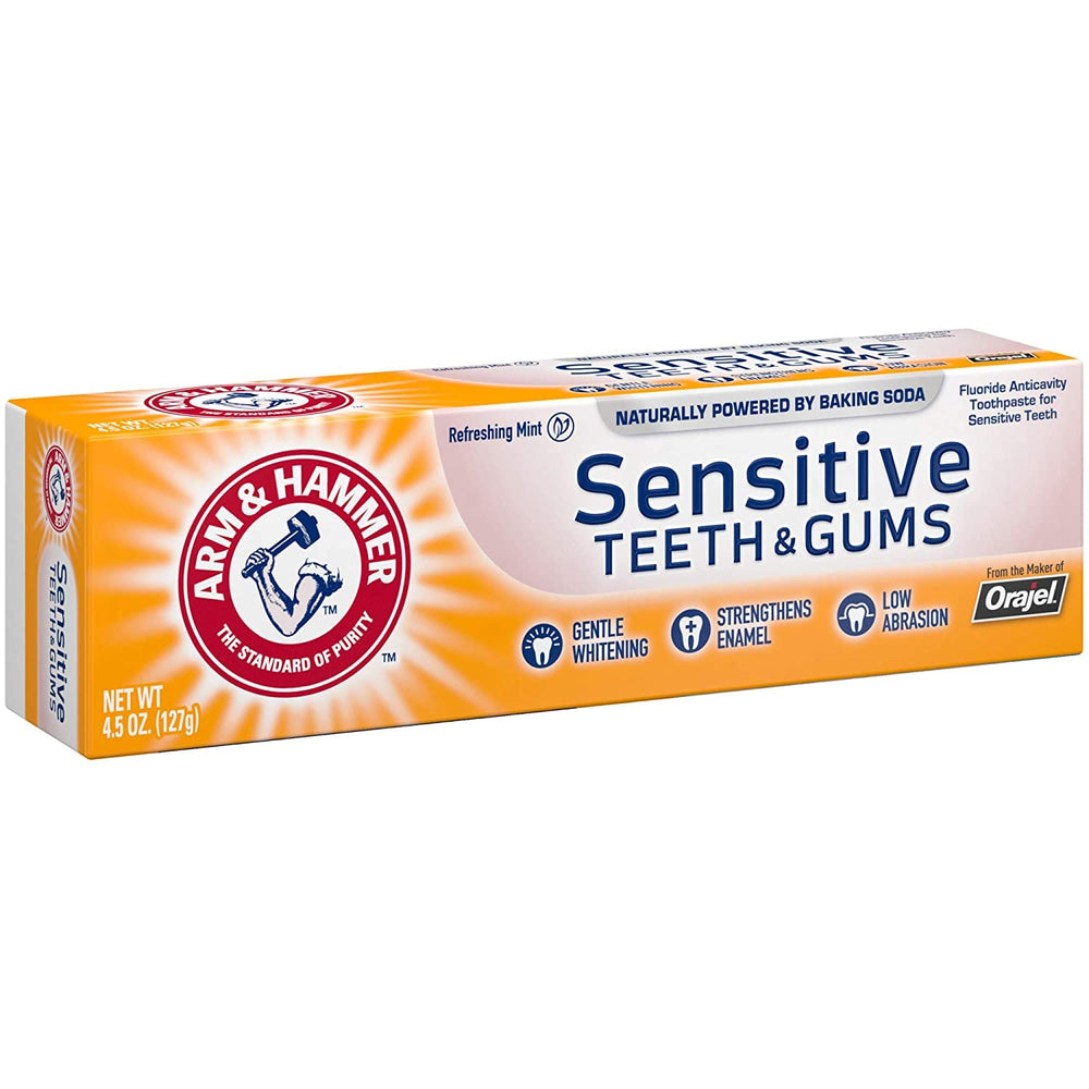 Flat lay shot of toothpaste tubes and packaging