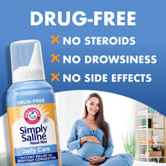 ARM & HAMMER Simply Saline fragrance-free formula for sensitive noses