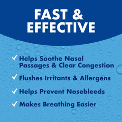 ARM & HAMMER Simply Saline mist showing gentle nasal hydration