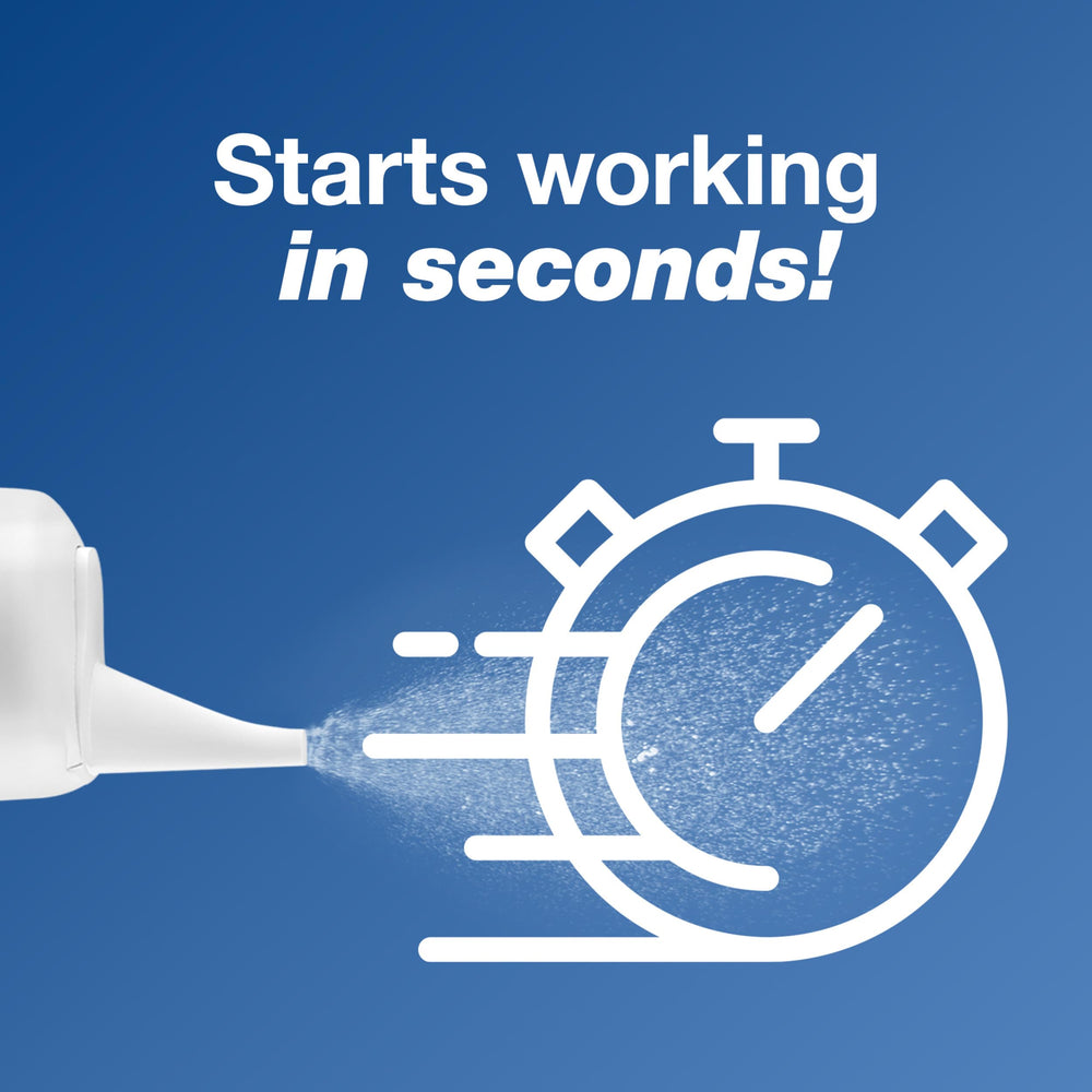 Arm & Hammer Simply Saline non-drowsy mist supports flexible around-the-clock use.