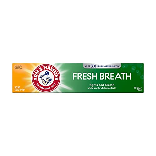 Foaming Winter Mint toothpaste on brush.