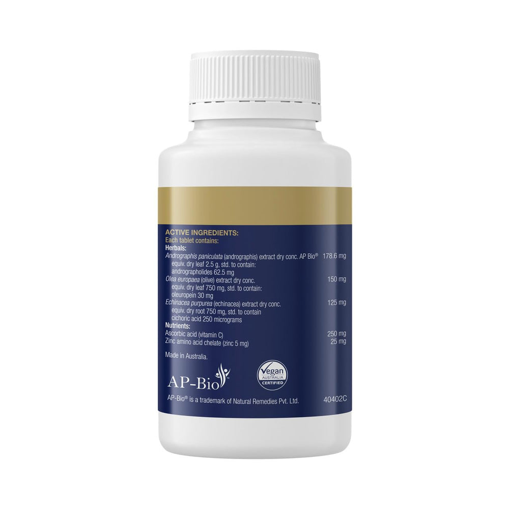 ArmaForce Immune Support Olive Leaf 120 Tablets bottle back label