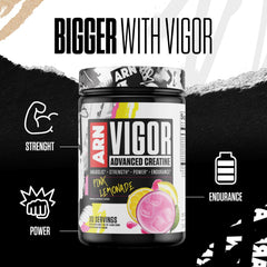 Nutritional information area on Vigor container
