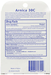 Arnica 30C Great Value 3 Tubes Boiron packaging close-up