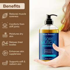 Arnica flowers used in the massage oil blend