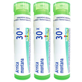 Boiron Arnica Montana 30X homeopathic medicine tubes, pack of 3 with 240 pellets