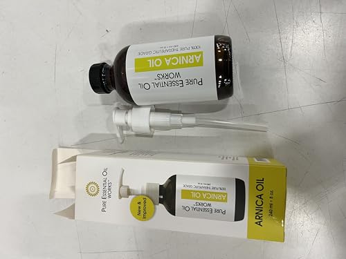 Natural botanicals beside Arnica Oil bottle