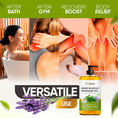 Relaxing spa-like setup with Arnica Massage Oil