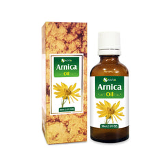 Arnica Montana therapeutic essential oil bottle close-up