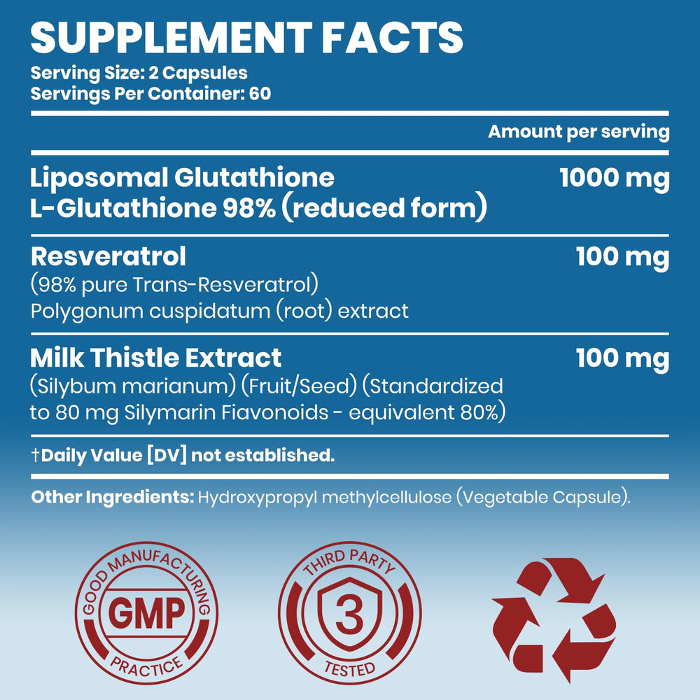 120 vegan capsules bottle for skin health, immune support, and liver support