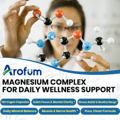 Close-up of the vegan capsules used in AROFUM supplement