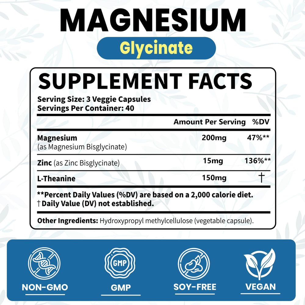 Product packaging box for AROFUM Magnesium Glycine supplement