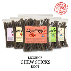 Bubble gum licorice root chew sticks flavor, Aroma Depot, 2 oz, 6.5-7 inches