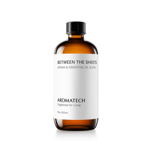 AromaTech Between The Sheets 500ml premium aroma oil bottle on white background