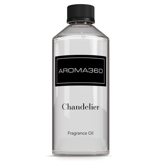 Aroma360 Chandelier 500ml fragrance oil bottle front view