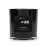 Aroma360 Dream On Deluxe candle front label close-up for luxury ambience
