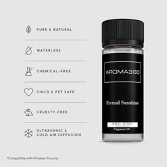 Hotel-inspired luxury packaging for Eternal Sunshine Pro Pod fragrance oil