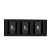Aroma360 Hotel Collection Candle Trio packaging—gift-ready luxury for home.