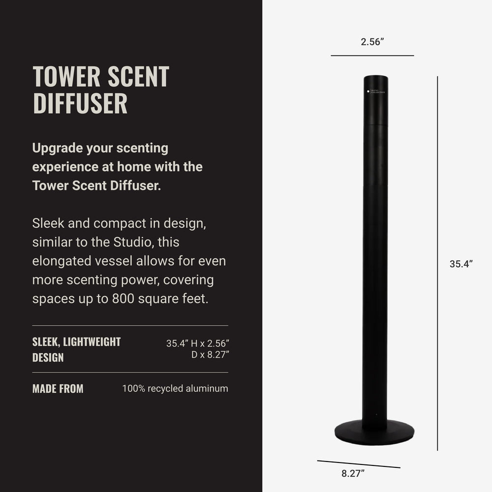 Aroma360 Hotel Collection diffuser shown with oils for spa-like ambiance.