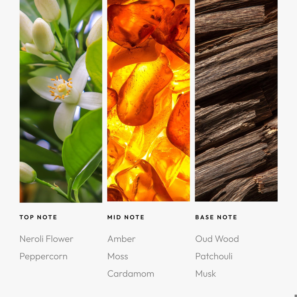 Aroma360 Purple 50mL neroli note close up for premium ambience