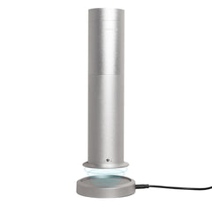 Aroma360 Wireless Pro essential oil diffuser in metallic silver