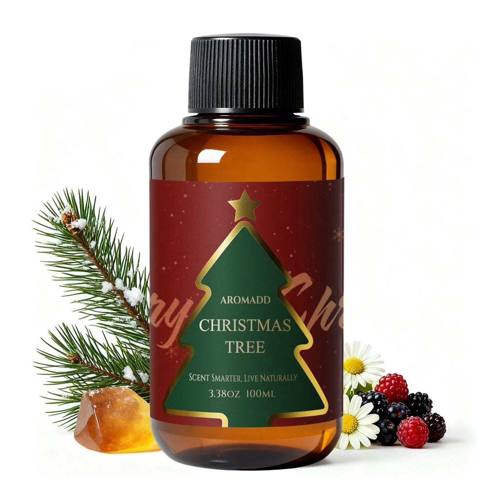 Aromadd Christmas Tree Diffuser Oil bottle front view – 100 ml