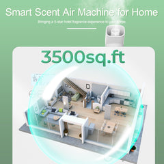 Wall-mounted Aromadd diffuser integrated with HVAC system