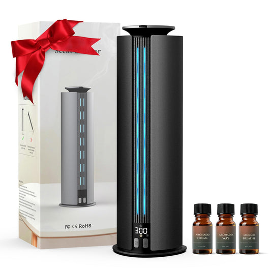 Aromadd waterless diffuser in black suitable for 1800 sq ft spaces