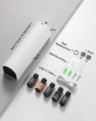 Aromadd Scent Diffuser Starter Kit White - side view