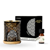 Aromafume Rainbow Oil Burner front view, vibrant colors for calming fragrance