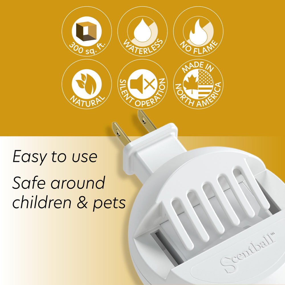 Five unscented refill pads for AromaHouse Scentball