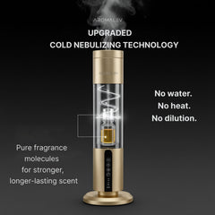 AROMALEV diffuser Bluetooth app control for wireless fragrance customization