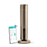 AROMALEV waterless diffuser tower gold showing premium design and extended fragrance diffusion