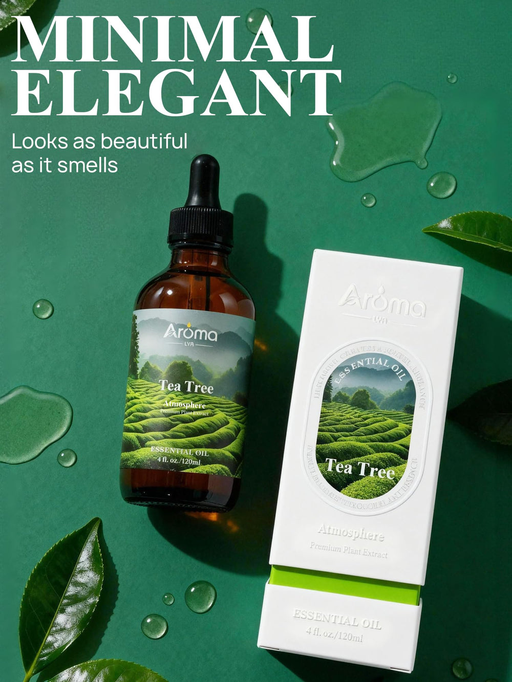 Seal showing 100 percent pure essential oil purity