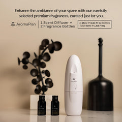 Two 25ml fragrances Dubai and Knights for AromaPlan