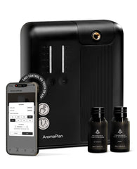 AromaPlan 5 Star Cold Air Diffuser unit in a modern living room