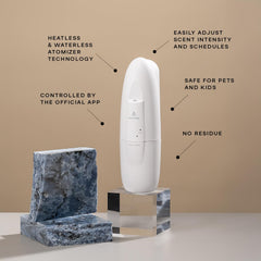 AromaPlan diffuser Bluetooth app control screen