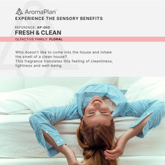 Diffuser releasing aroma with AromaPlan Fresh & Clean oil