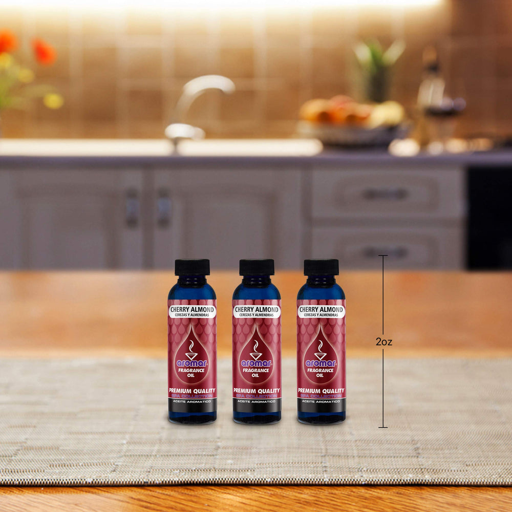 Cherry Almond5 fragrance oil pack in 2oz bottles ready for use