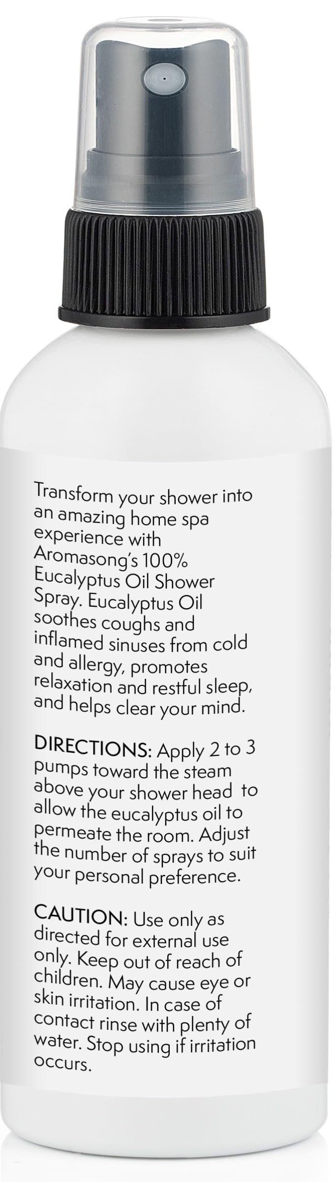 Shower, sauna, and steam room usage with eucalyptus spray