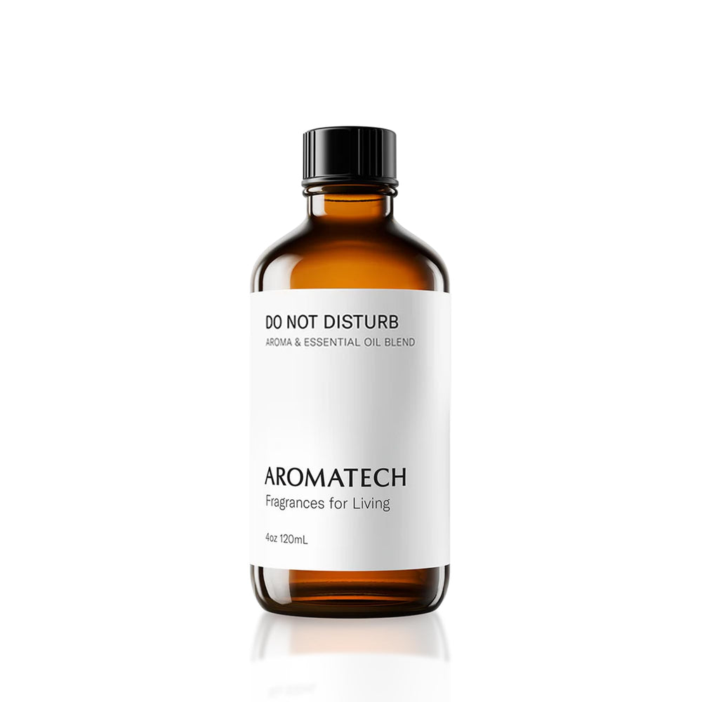 AromaTech Do Not Disturb bottle ready for diffuser, supporting relaxing spaces and undisturbed focus