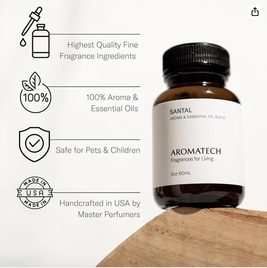 Diffuser releasing Earth & Woody scent with Santal oil