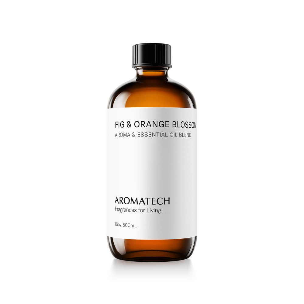 Aromatech Fig & Orange Blossom essential oil bottle with label
