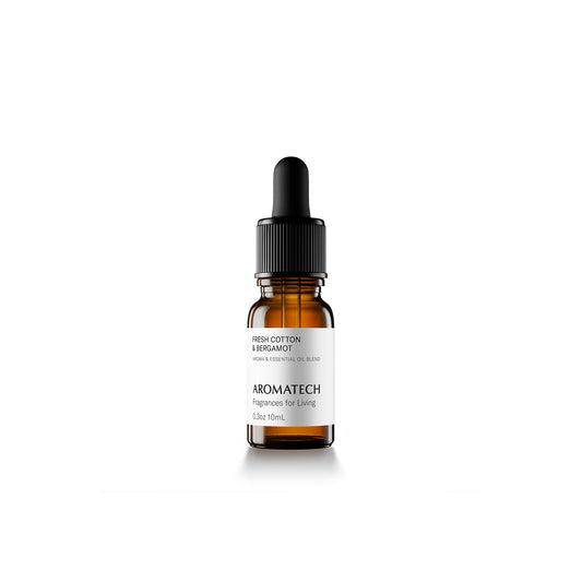 AromaTech Fresh Cotton & Bergamot essential oil bottle (0.3 oz / 10 mL)